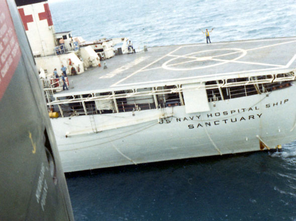 Marshalling onto the USS Sanctuary