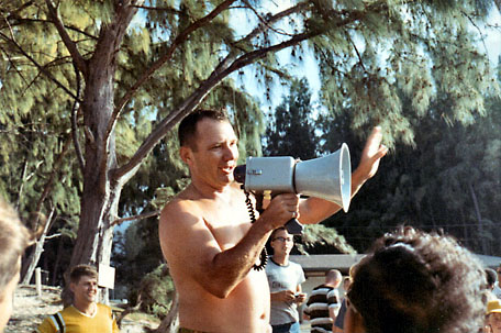 LtCol Van Nortwich at a Squadron Beach Party