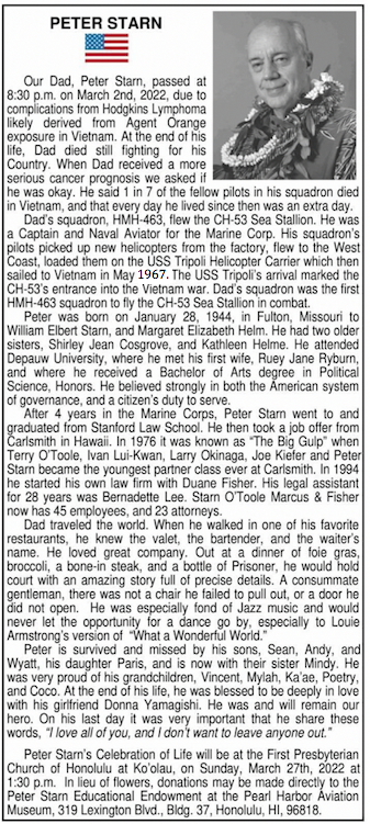 Peter Starn obit